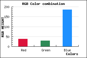 rgb background color #261DB9 mixer