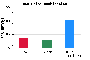 rgb background color #261F65 mixer