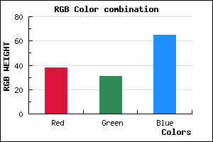 rgb background color #261F41 mixer