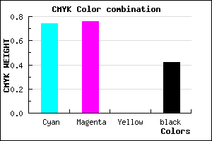 #262493 color CMYK mixer