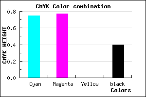 #26249A color CMYK mixer