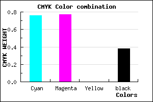 #26249F color CMYK mixer