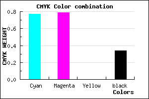 #2624A8 color CMYK mixer