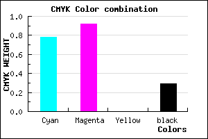 #270FB5 color CMYK mixer