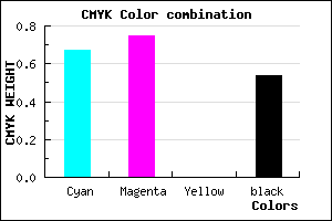 #271D75 color CMYK mixer