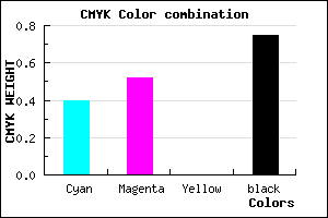 #271F41 color CMYK mixer