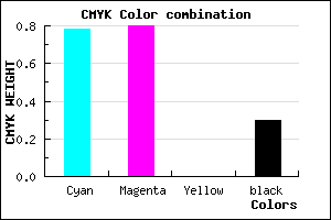 #2723B3 color CMYK mixer