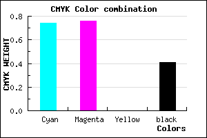 #272497 color CMYK mixer