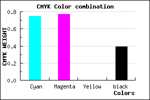 #27249C color CMYK mixer