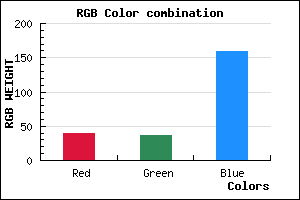 rgb background color #27249F mixer