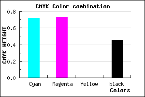 #27268C color CMYK mixer