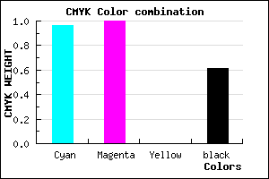 #040064 color CMYK mixer