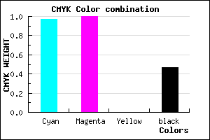 #040086 color CMYK mixer