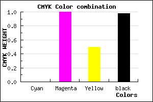 #040002 color CMYK mixer