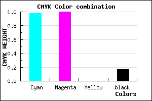 #0400D3 color CMYK mixer
