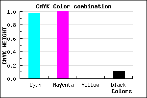 #0400E2 color CMYK mixer