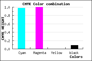 #0400E7 color CMYK mixer