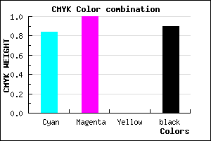 #040019 color CMYK mixer