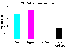 #2816A8 color CMYK mixer