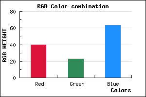 rgb background color #28173F mixer