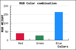 rgb background color #281AA4 mixer