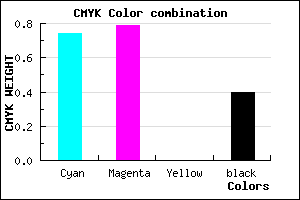 #282098 color CMYK mixer