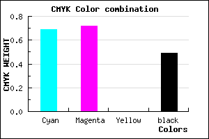 #282482 color CMYK mixer