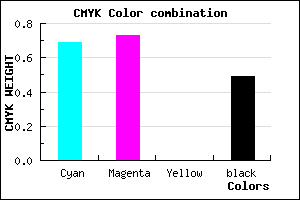 #282483 color CMYK mixer