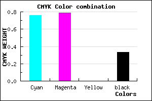 #2824AA color CMYK mixer