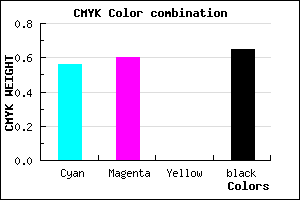 #28245A color CMYK mixer