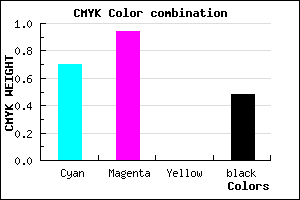#280885 color CMYK mixer