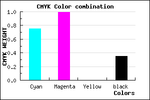 #2901A7 color CMYK mixer