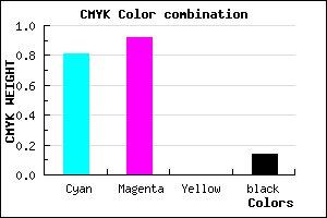 #2912DC color CMYK mixer