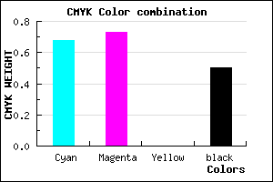 #292280 color CMYK mixer