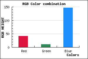 rgb background color #2A0B93 mixer