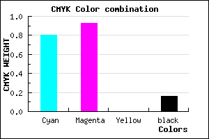 #2A0FD5 color CMYK mixer