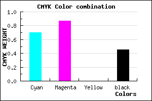 #2A128C color CMYK mixer