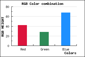 rgb background color #2A1C44 mixer