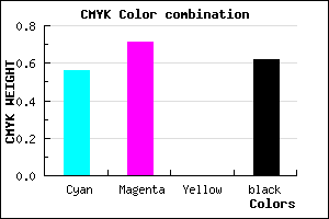 #2A1C60 color CMYK mixer