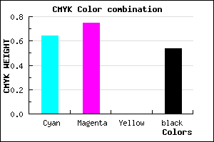 #2A1D75 color CMYK mixer