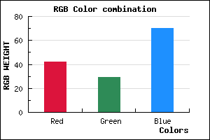 rgb background color #2A1D46 mixer
