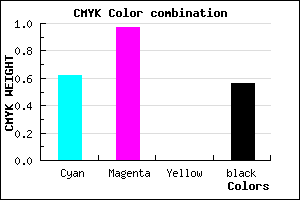 #2A036F color CMYK mixer
