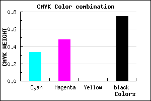 #2A213F color CMYK mixer