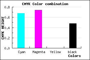 #2A2385 color CMYK mixer