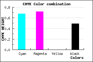 #2A2482 color CMYK mixer