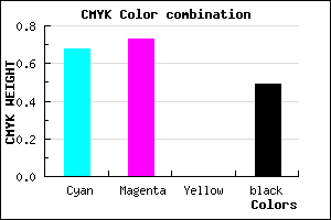 #2A2483 color CMYK mixer