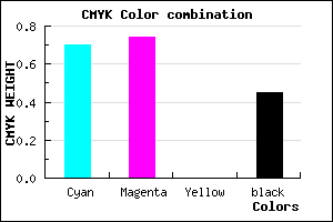 #2A248B color CMYK mixer