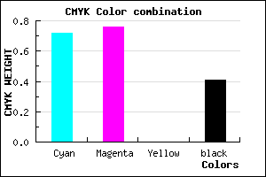 #2A2496 color CMYK mixer