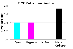 #2A2A46 color CMYK mixer