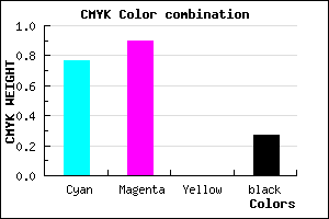 #2B12BA color CMYK mixer